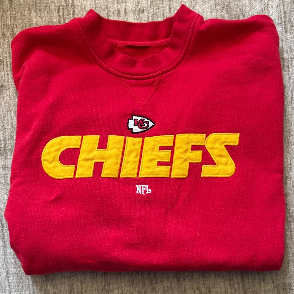 Vintage NFL Kansas City Chiefs Red Sweatshirt Crew